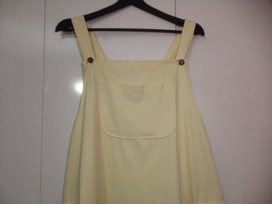 Bej salopet elbise - Görsel 2