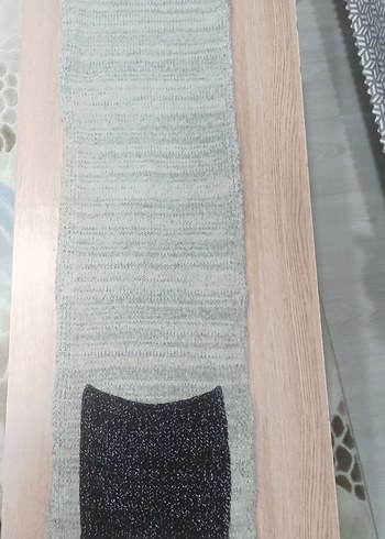 Gri Midi Erkek Atkı - Görsel 2