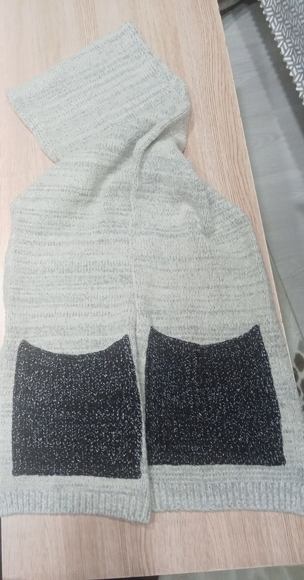 Gri Midi Erkek Atkı - Görsel 3