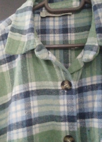 Düğmeli, Uzun Kollu, Gevşek Kesim Kadın Gömlek - Görsel 4