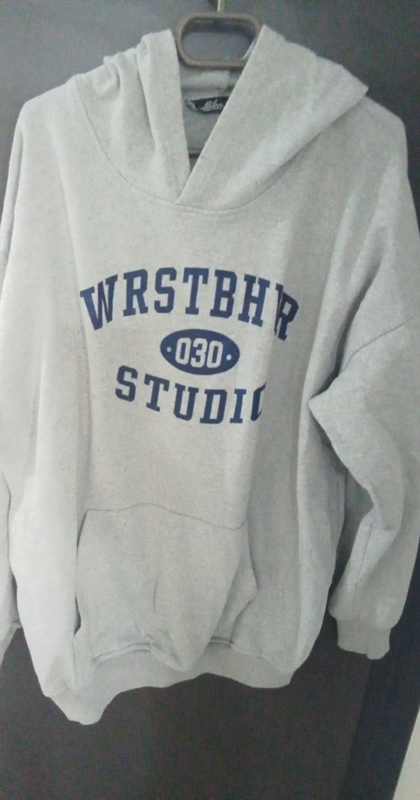 Gri Kapüşonlu Kadın Sweatshirt - Görsel 3