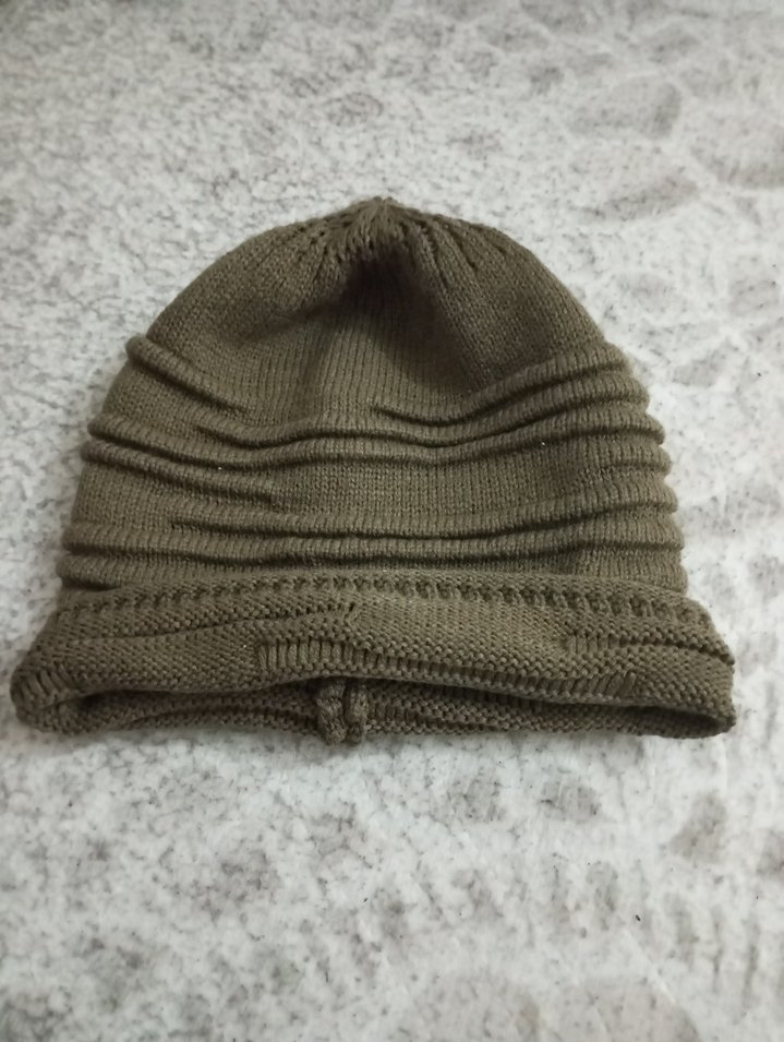 Bej Örgü Kadın Bere - Görsel 2