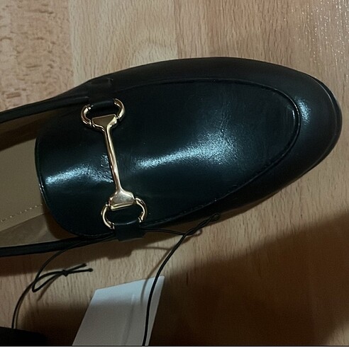 37 Beden siyah loafer ayakkabı