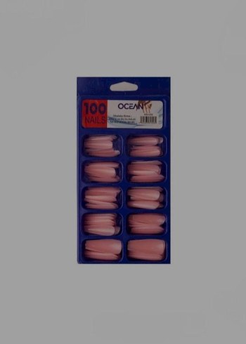Açık pembe 100 Adet Takma Tırnak - Görsel 2