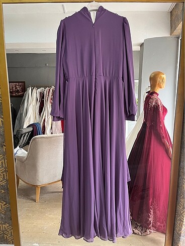 Abiye Satılık mor elbise