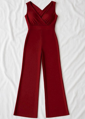 Bordo V Yaka Midi Tulum