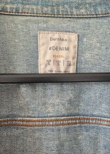 s Beden Mavi Denim Kot Ceket