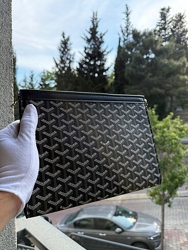 Beden siyah Renk Goyard Unisex Deri Clucth