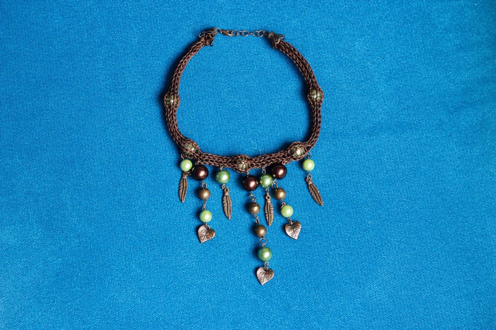 Bohem Etnik Boncuklu Kısa Kolye - Görsel 5