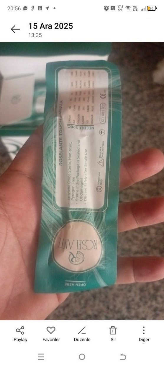 21/50 MM dolgu  Cannulla İğne - Görsel 3