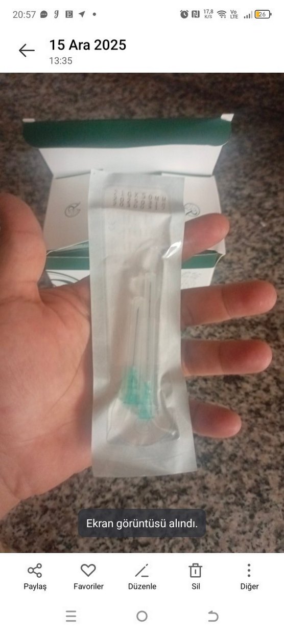 21/50 MM dolgu  Cannulla İğne - Görsel 2