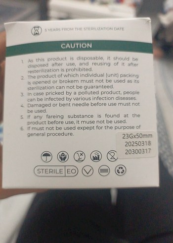 23g*50mm kanül - Görsel 9