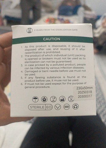 23g*50mm kanül - Görsel 6