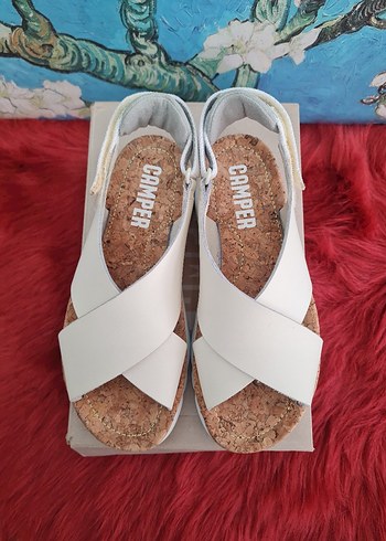 Camper Kadın Sandalet K200157-023 Camper Oruga Sandal Bej - Görsel 7