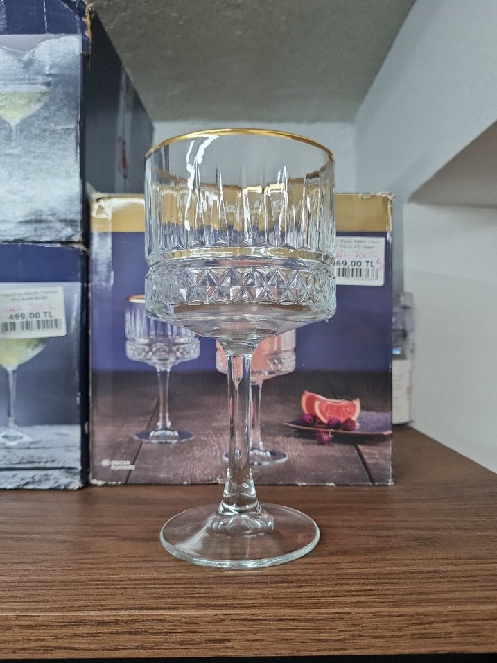 Paşabahçe-440437 Elysia Golden Touch Kokteyl Kadeh 500 Cc 4 Lü - Görsel 3