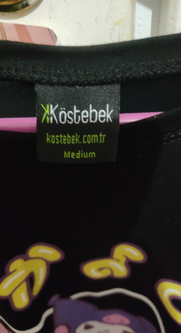 My Melody Kuromi Sanrio Siyah T-shirt - Görsel 3