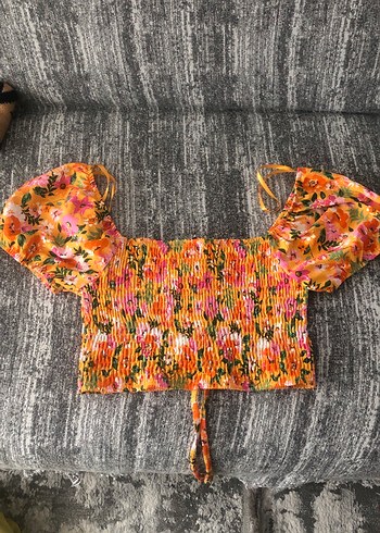 Renkli Bohem Mini Bluz - Görsel 2