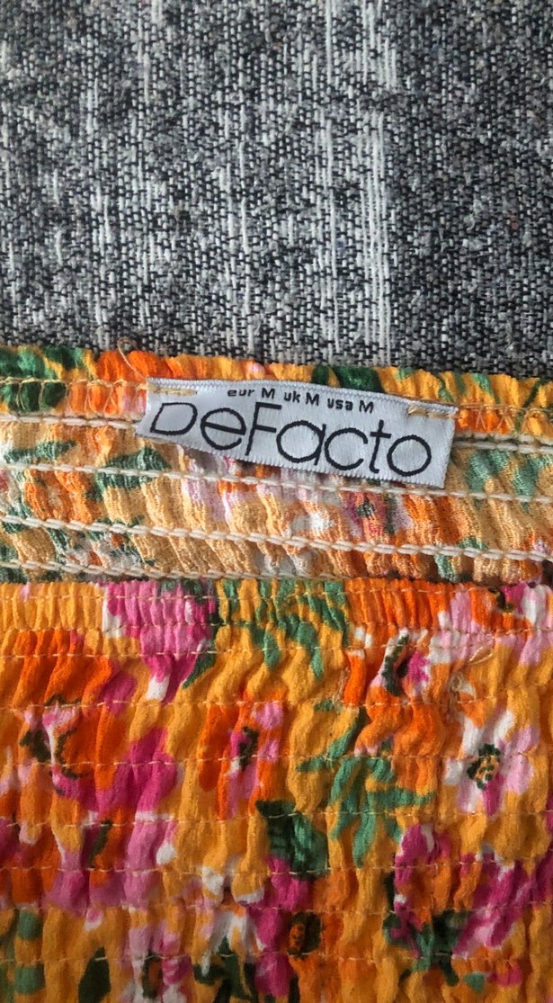 Renkli Bohem Mini Bluz - Görsel 3