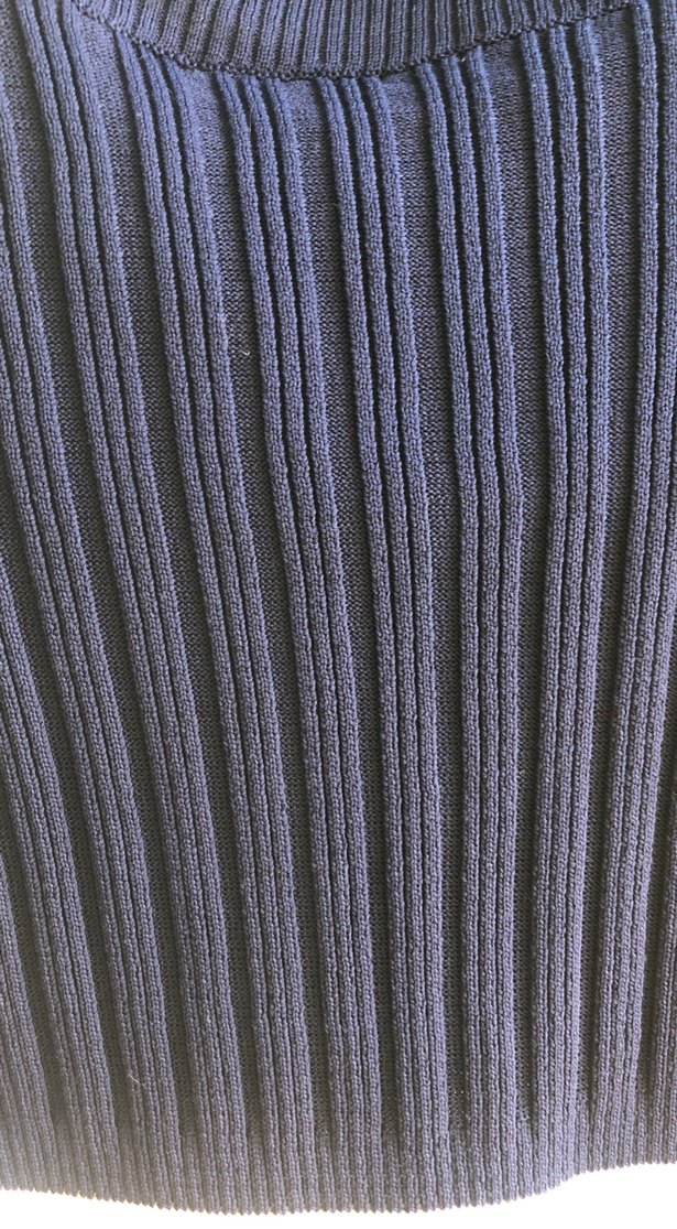 Trendyol Lacivert Çizgili Kolsuz Triko Body - Görsel 3