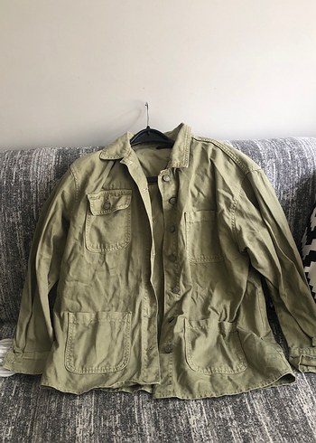 Haki Düğmeli Kadın Ceket - Görsel 3