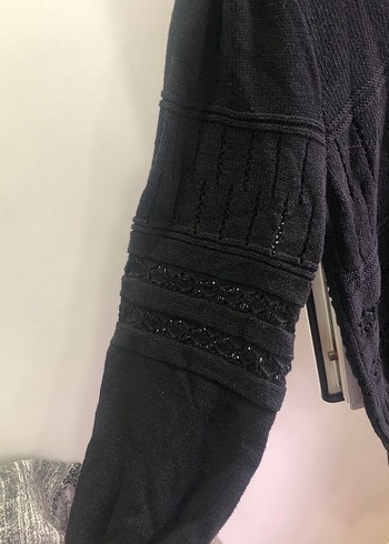 Siyah Triko Kadın Kazak - Görsel 2