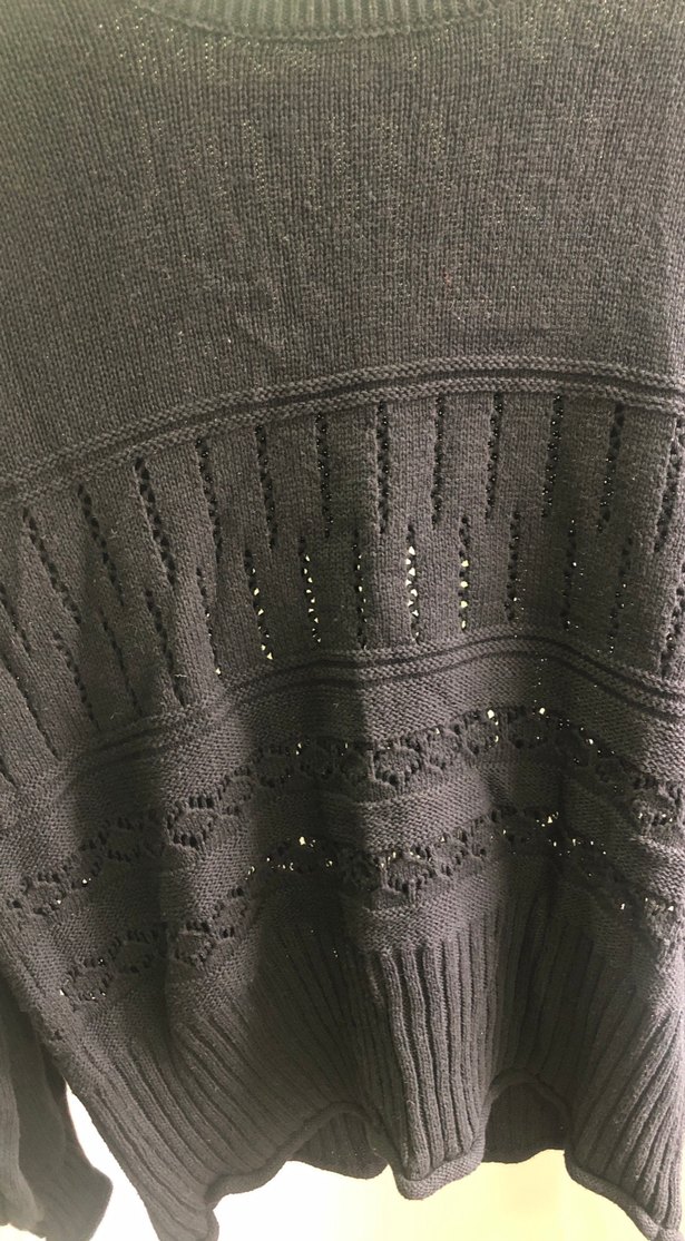 Siyah Triko Kadın Kazak - Görsel 3