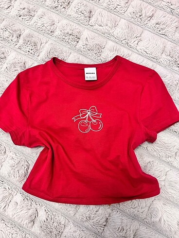 Bershka Red Cherry T-Shirt