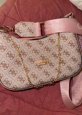 Guess Pudra Renkli Baskılı Kadın Çanta - Görsel 2