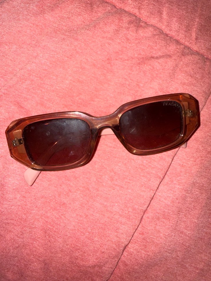 Şeffaf Kahverengi Kadın Güneş Gözlüğü - Görsel 2