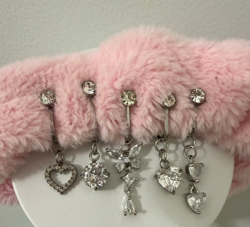 fake göbek piercing - Görsel 2