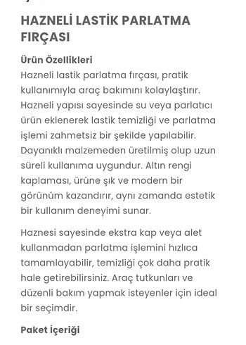 Hazneli lastik parlatma fırçası - Görsel 6