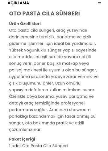 oto pasta cila süngeri - Görsel 7