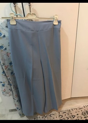 LC Waikiki Çiçek Desenli mavi Uzun Kollu Bohem Tunik ve pantolon