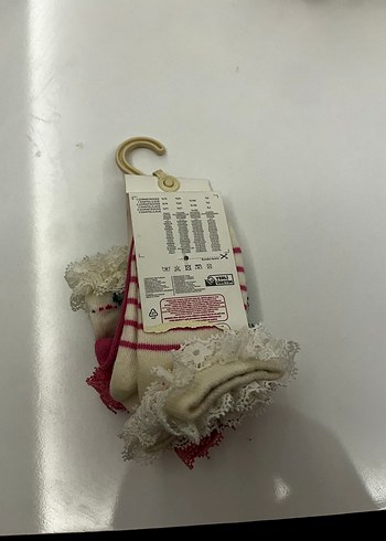 Nakışlı Renkli Kız Çorabı Seti - Görsel 2