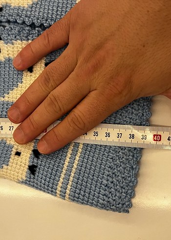 Kız Çocuk Nakışlı Örgü Yelek - Görsel 3