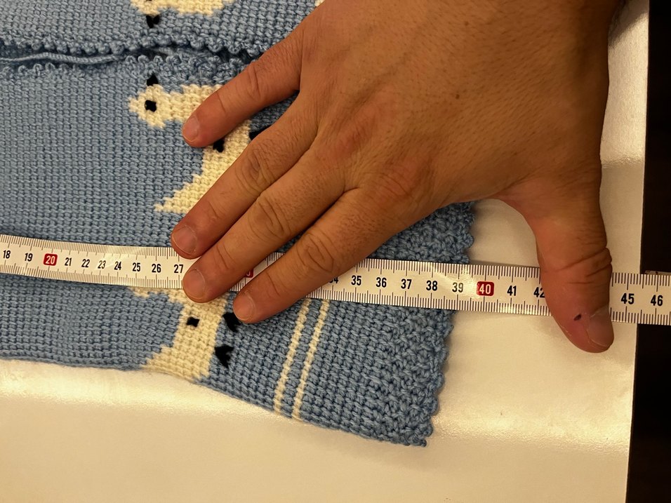 Kız Çocuk  Nakışlı Örgü Yelek - Görsel 3