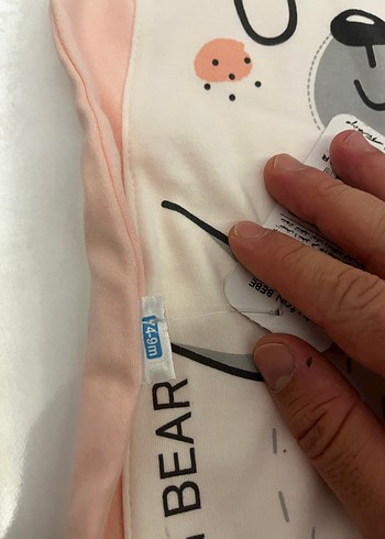 Düğmeli Pembe Baskılı Bebek Kız Tulum - Görsel 2