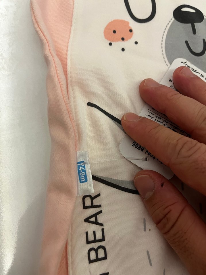 Düğmeli Pembe Baskılı Bebek Kız Tulum - Görsel 2