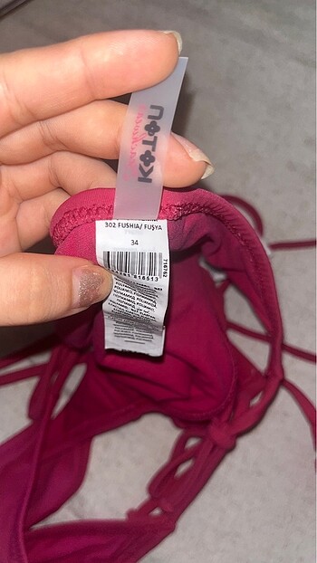 34 Beden pembe Renk Bikini
