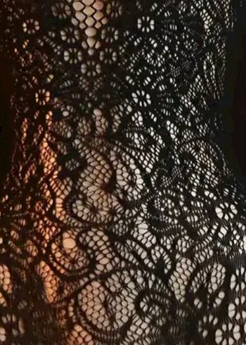 Siyah Dantel Kadın Bodysuit/Vücut Çorabı