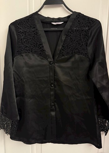 Pierre Cardin Pierre Cardin Siyah Dantelli Çeyizlik Kadın Pijama Takımı