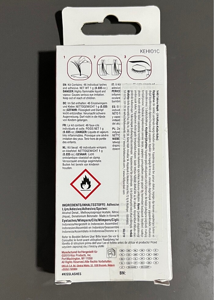 Kiss Tekli Kısa Takma Kirpik - Görsel 2