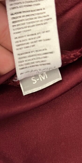 s Beden Sıfır Bordo Gecelik