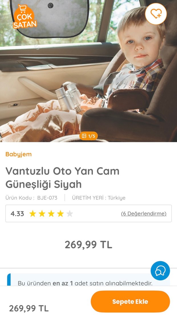 BabyJem Oto Yan Cam Güneşliği 2'li Set - Görsel 4