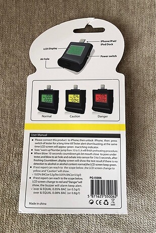 Diğer İphone Uyumlu Alkolmetre