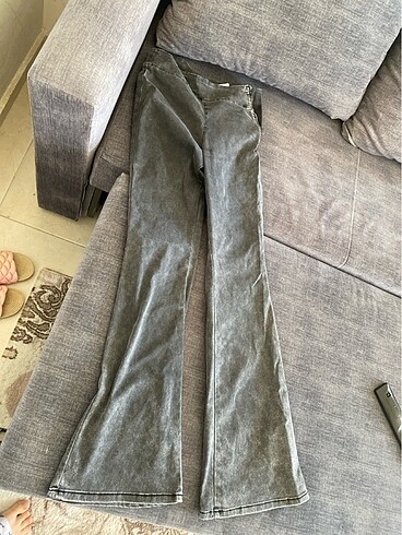 Penti Pull on flare jegging pants gri denim penti