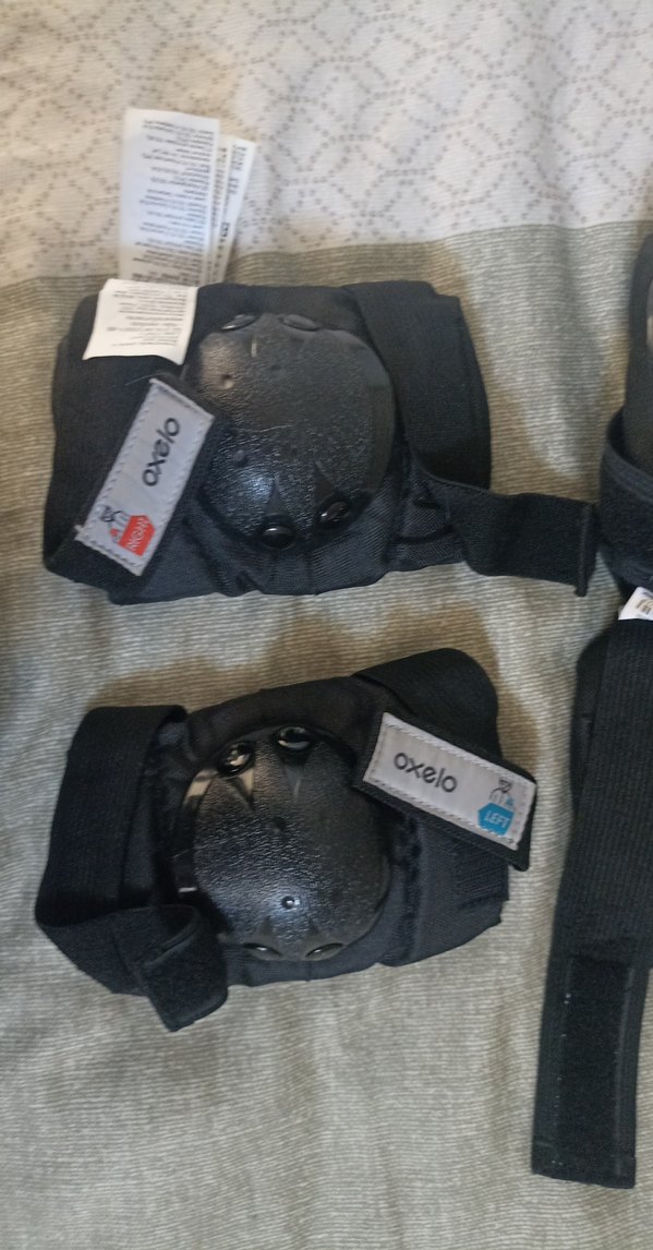 Siyah Biker Diz Koruyucu - Velcro Bantlı - Görsel 2