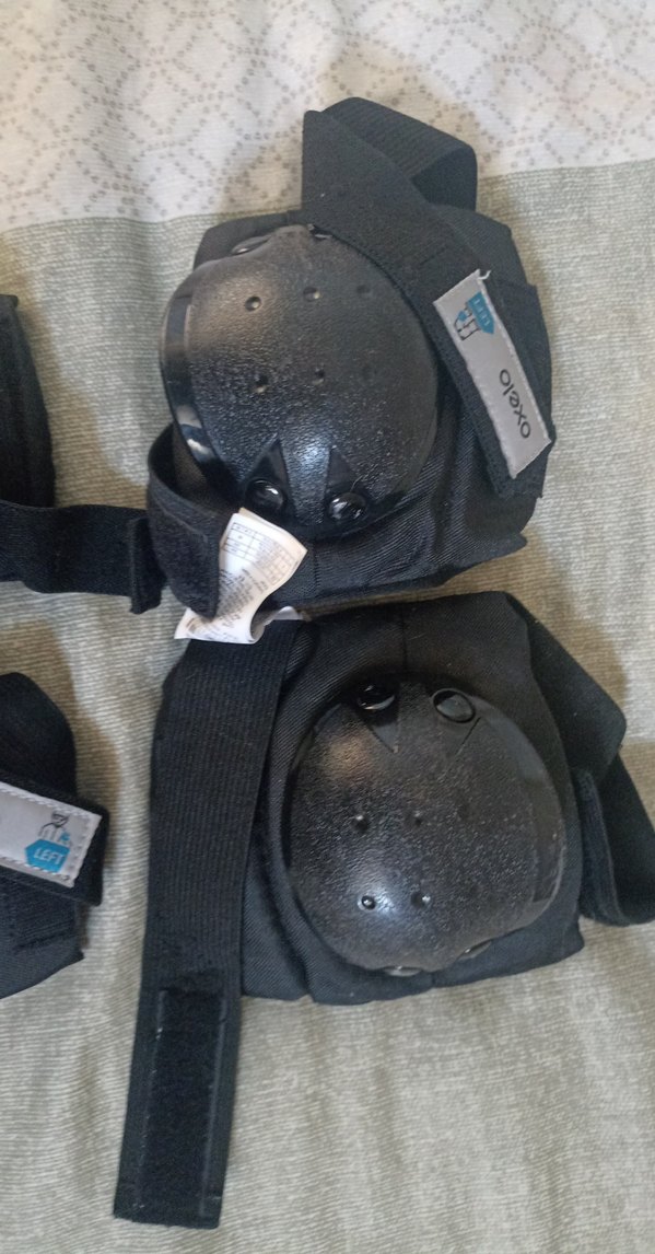 Siyah Biker Diz Koruyucu - Velcro Bantlı - Görsel 3