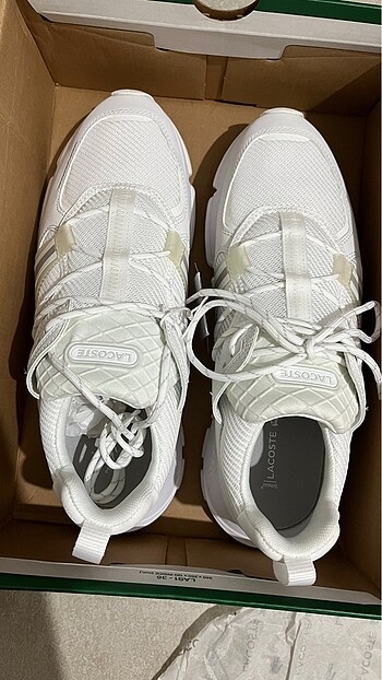 43 Beden beyaz Renk Lacoste Erkek Sneaker Ayakkabı