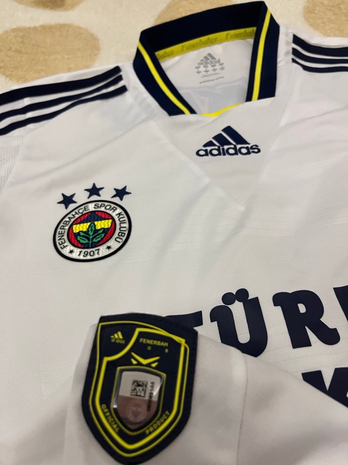 Beyaz Erkek Kısa Kollu Fenerbahçe Forma - Görsel 5